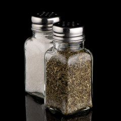  Salt and oregano shakers