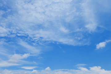 blue sky with white cloud background