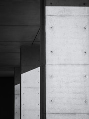 Architecture detail Modern structure Black and White