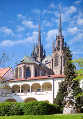 Cathedral of Saints Peter and Paul, Petrov, town Brno, Moravia, Czech republic