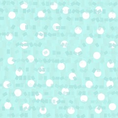 blue background with polka dots