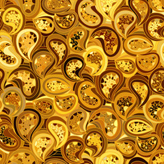 Vector floral background of drawn lines