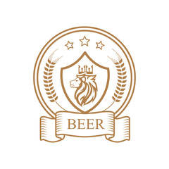 Fototapeta premium Logo for beer