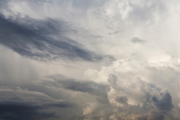 Fototapeta na wymiar fluffy cloud on sky, dramatic cloudy sky background