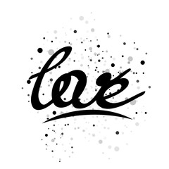Fototapeta premium Love lettering word