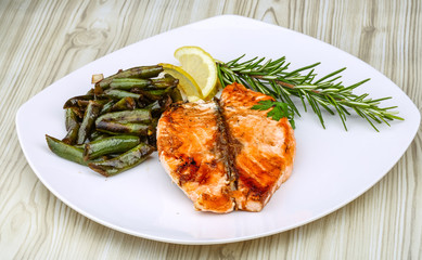 Salmon steak