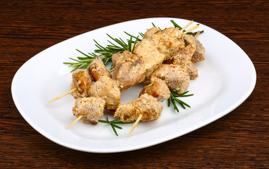 Chicken skewers
