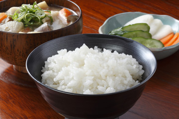 ご飯/豚汁/漬け物