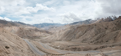 panorama of 1D highway Srinagar to Kagil route, view of Fotula p