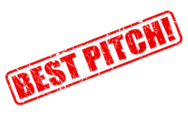 Best Pitch red stamp text