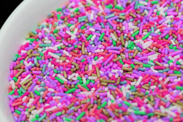 colorful candy sprinkles