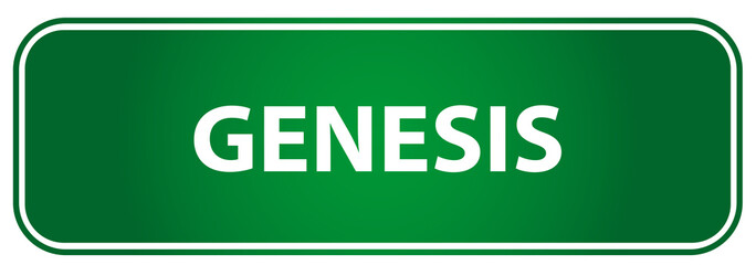 Popular girl name Genesis on a green traffic sign