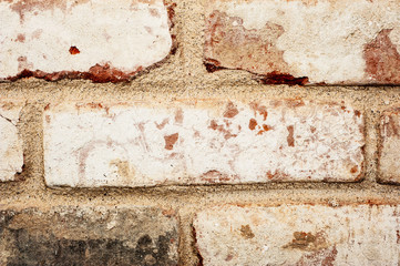 Brick wall, macro.