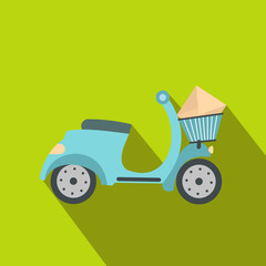 Delivery scooter flat