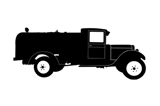 silhouette of the car