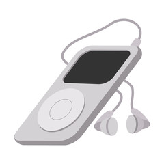 Mp3 player cartoon icon