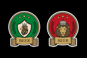 Fototapeta premium Logo for beer