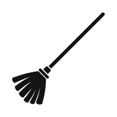 Broom black simple icon