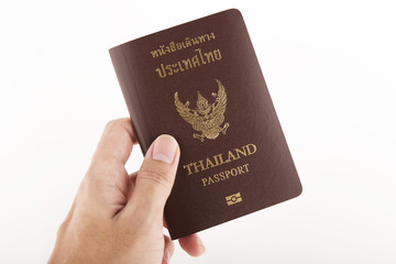 Thailand passport isolated