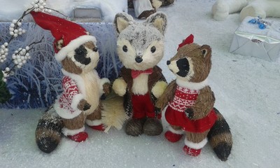 animaux décoratifs de noël