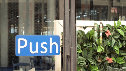 push sign