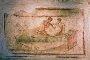 Pompeii brothel - obrazy, fototapety, plakaty