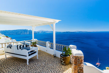 Santorini, Greece - Oia typical view
