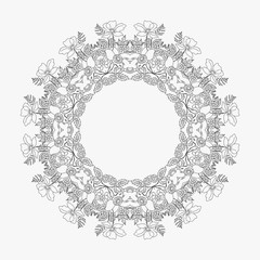 circular pattern looped flowers 3
