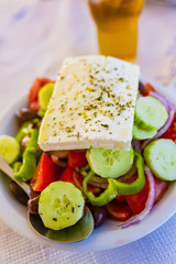 Feta, Greek salad, choriatiki