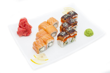 delicious seafood sushi at a Japanese restaurant