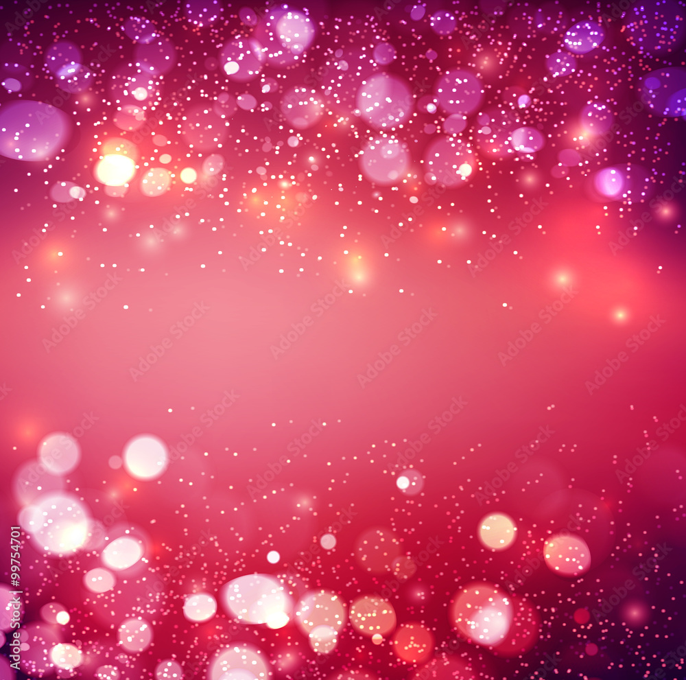Poster Abstract background. Festive elegant abstract background with bokeh  lights 