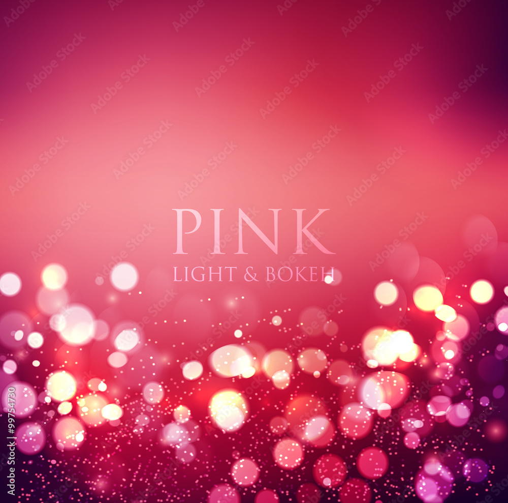 Poster Abstract background. Festive elegant abstract background with bokeh  lights 