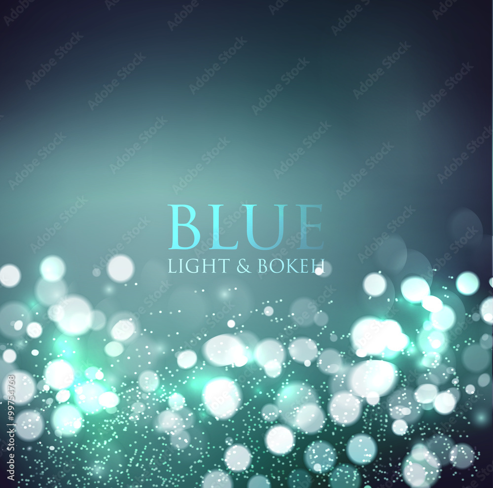 Poster Abstract background. Festive elegant abstract background with bokeh  lights 