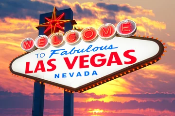 Meubelstickers Welcome to Las Vegas Sign © somchaij