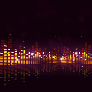 Abstract Equalizer Music Background