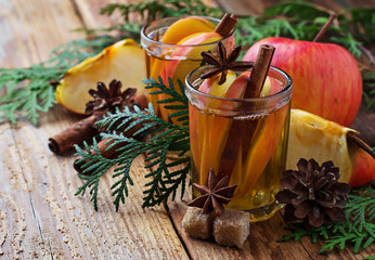  Apple cider with cinnamon