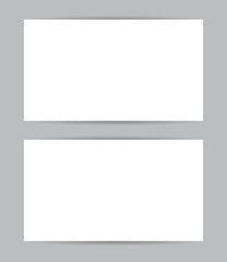 Graphic business card design. Front and back. Blank template. Vector set.	