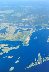 clouds in the blue sky