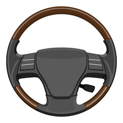 Wooden steering wheel