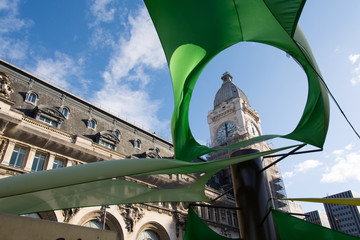 Gare de Lyon behind green sunroof