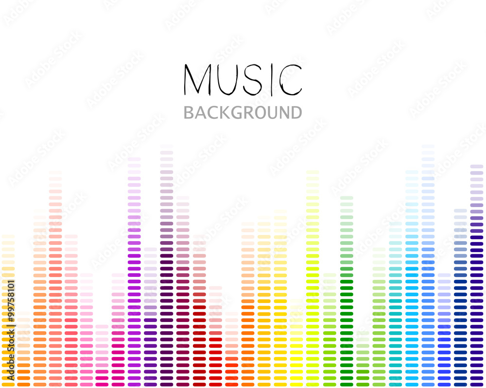 Wall mural Vector Illustration of a Music Equalizer