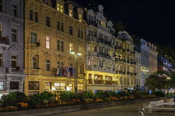 street in Karlovy Vary, Czech repablic