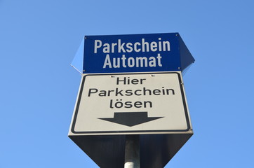 Parkplatz, Parkschein, Parkgebühr