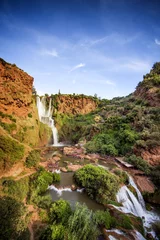 Fabric by meter Waterfalls Ouzoud waterfalls view, Morocco