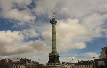 Fototapeta na wymiar The July column, Paris, France.
