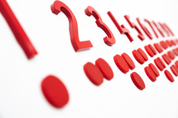 Montessori Cut-Out Numeral and Counters