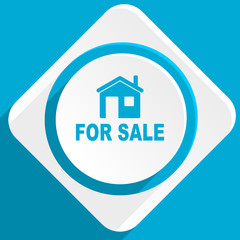 for sale blue flat design modern icon for web and mobile app