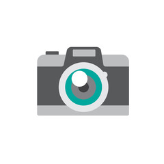 Vintage photo camera icon