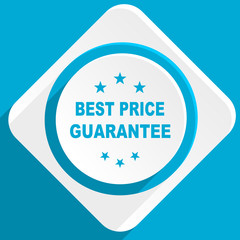 best price guarantee blue flat design modern icon for web and mobile app