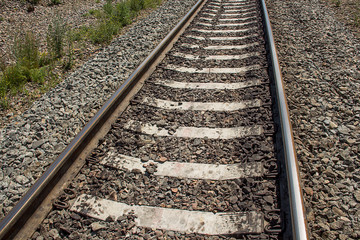 railroad and sleepers